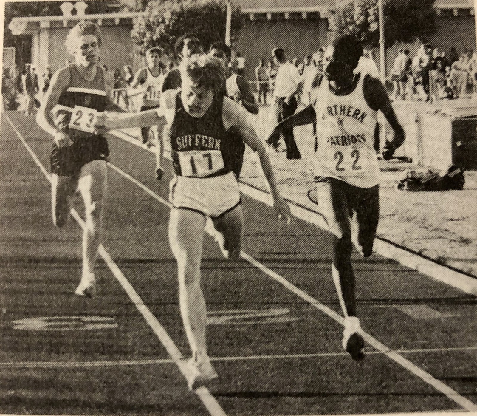 Jeff Van Wie high school 800 meter record race photo